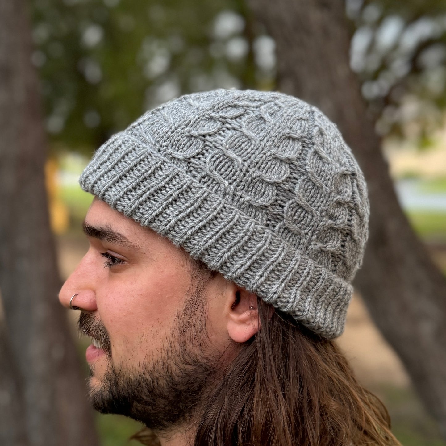 Lions Cable Beanie Pattern